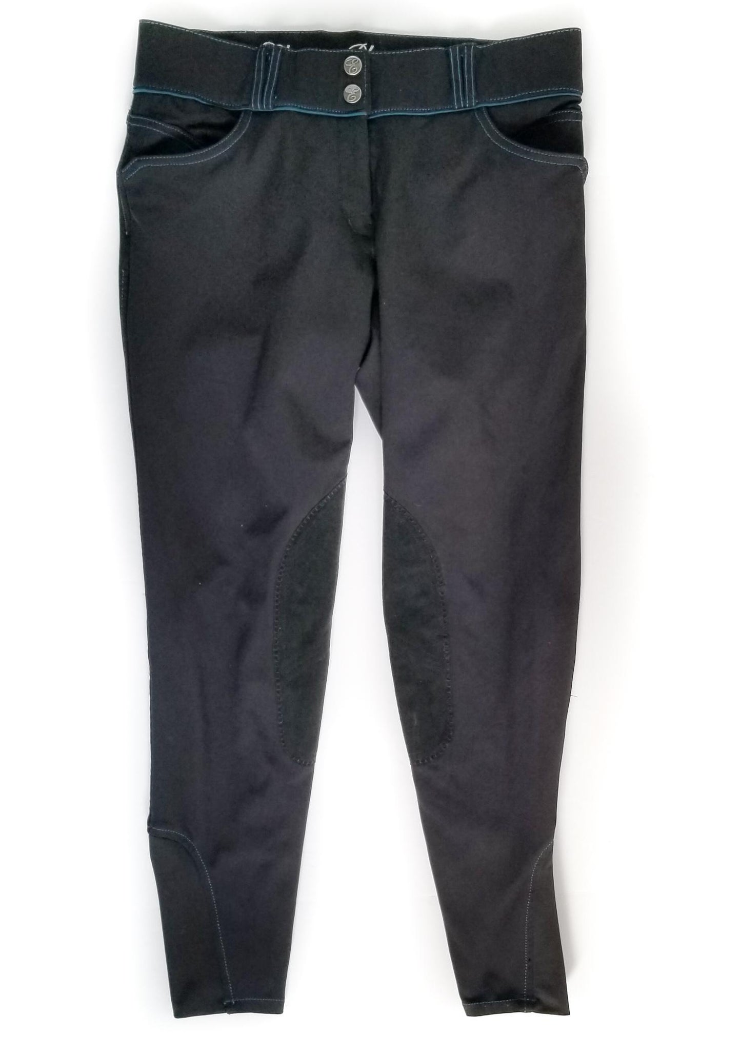 Elation Platinum Brooklyn Breeches - Black/Blue - Women's 28R