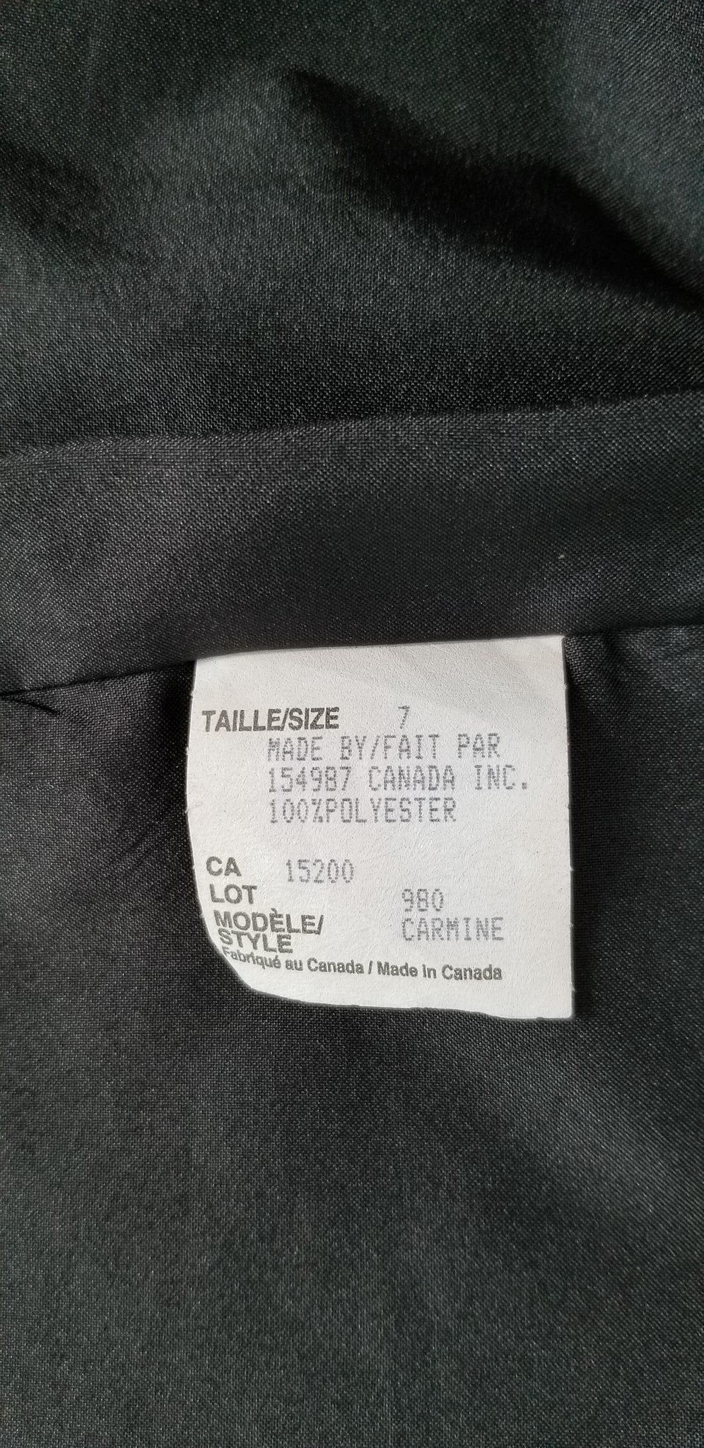 Polyester Show Jacket - Black - Youth 7