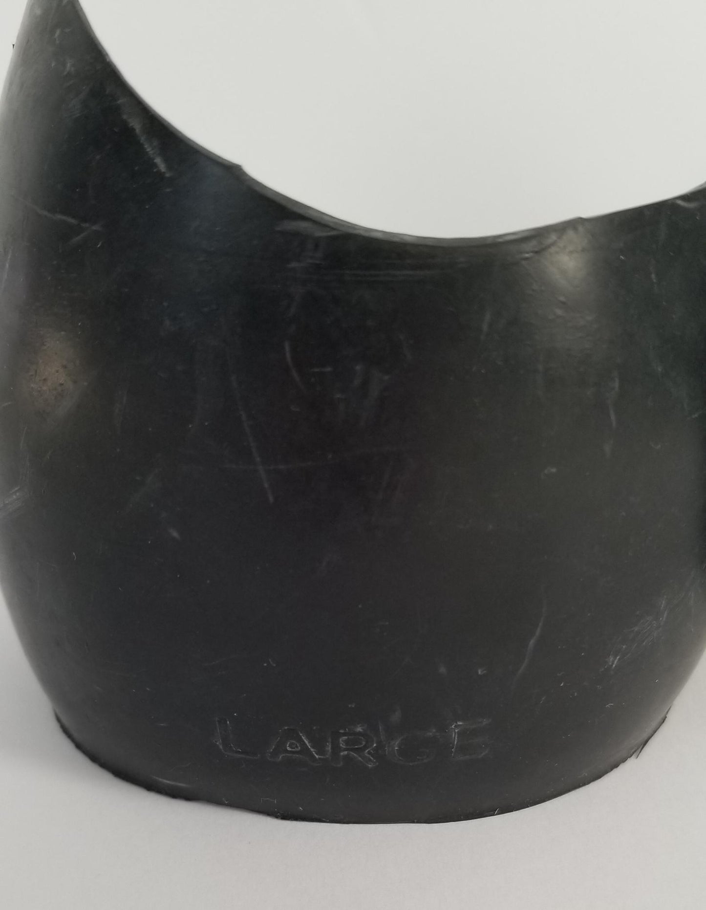 Rubber Quarter Boots - Black - Large