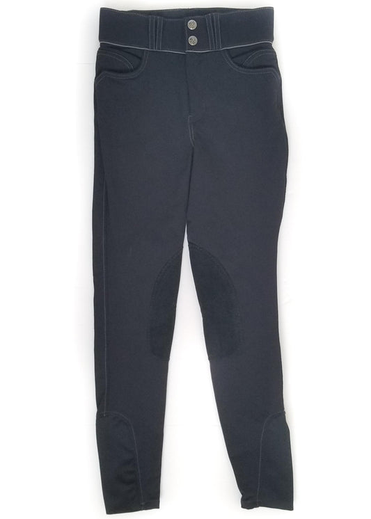 Elation Platinum Brooklyn Breeches - Black - Youth 12