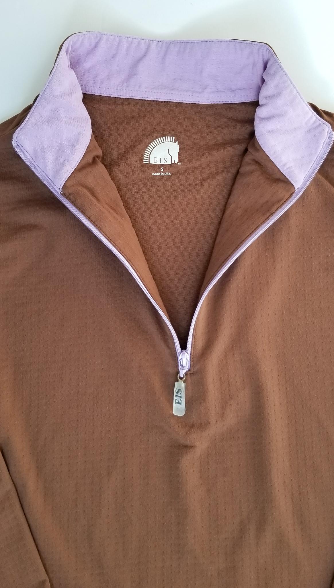 EIS Long Sleeve Sun Shirt - Brown & Lavender - Women's Small