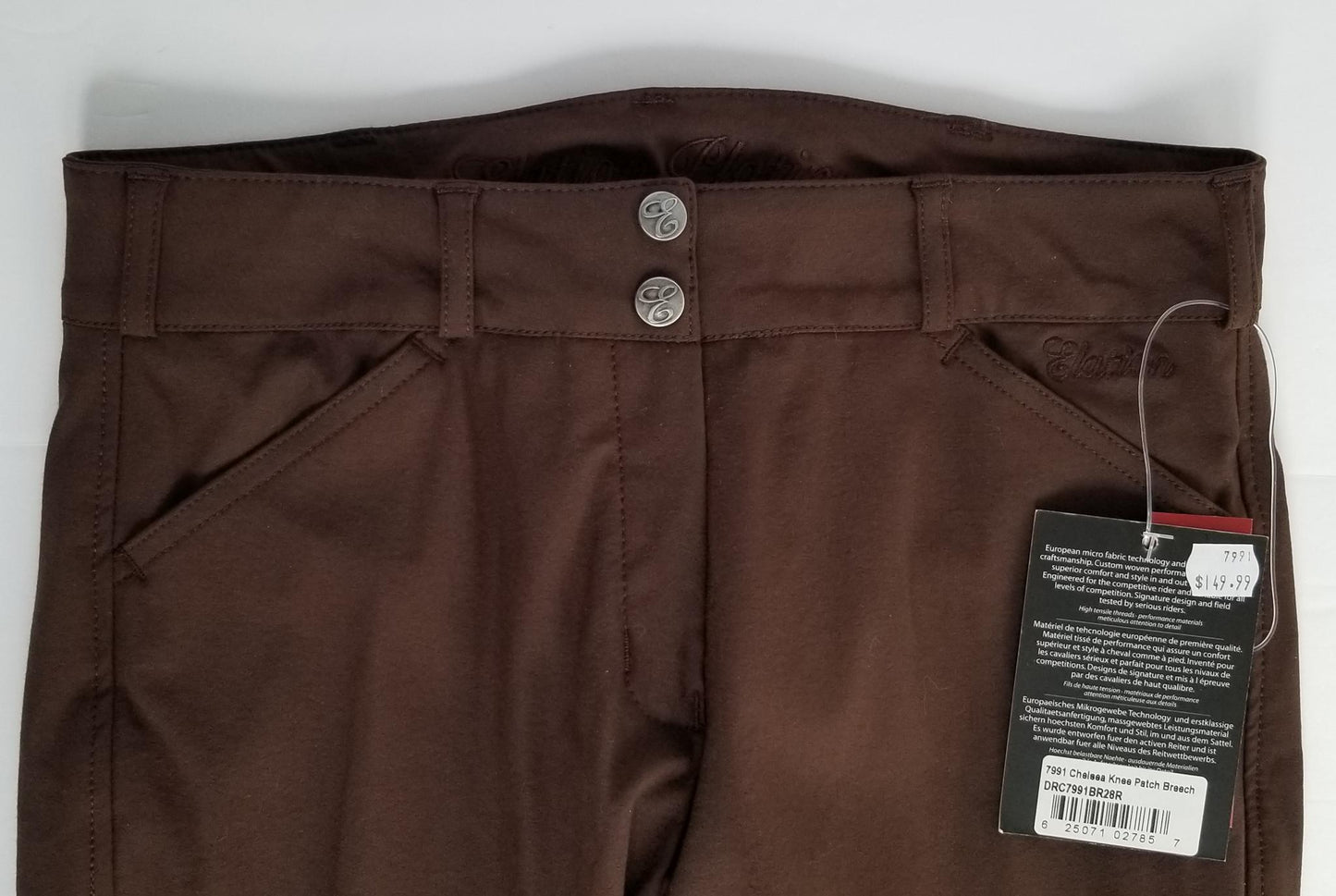 Elation Platinum Chelsea Knee Patch Breeches - Brown - Women's 28R