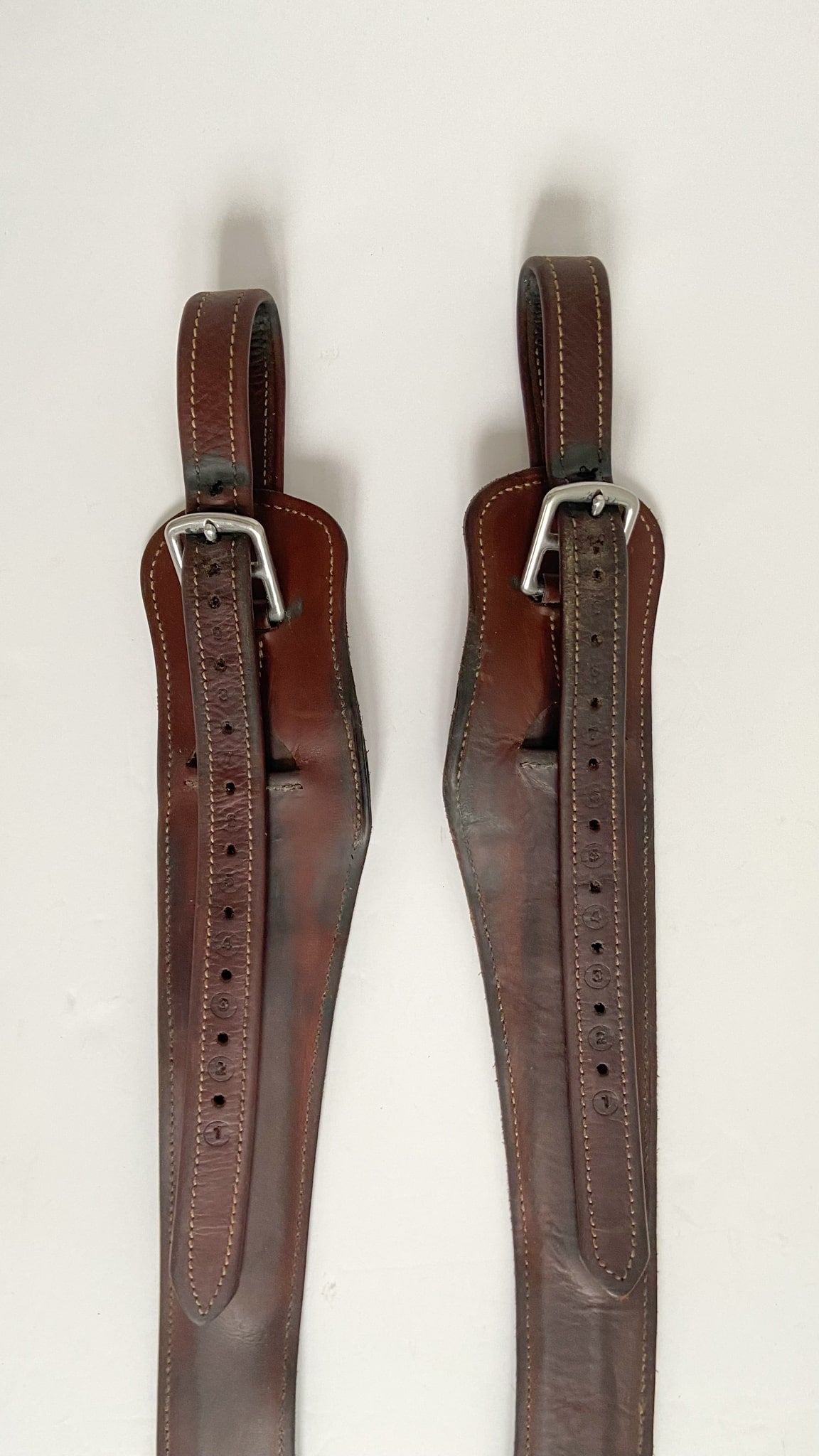CWD So Jump Stirrup Leathers - Dark Brown - Large