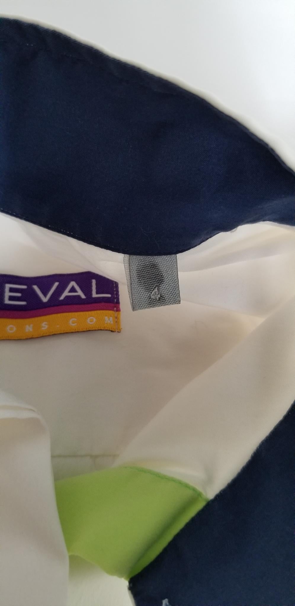 Cheval Fashions Competition Shirt - White (Blue Collar) - Women's 4