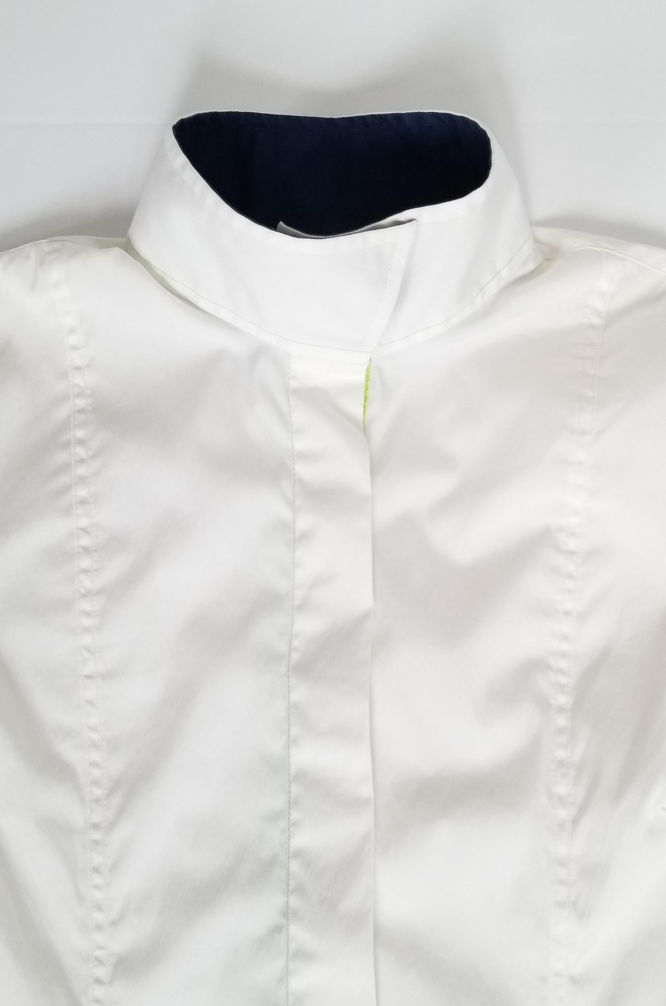 Cheval Fashions Competition Shirt - White (Blue Collar) - Women's 4