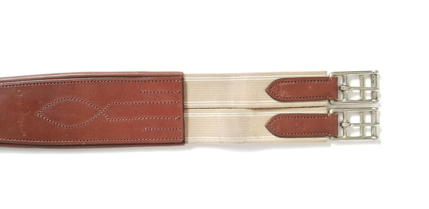 Classic Equine Leather Girth - Light Brown - 54"
