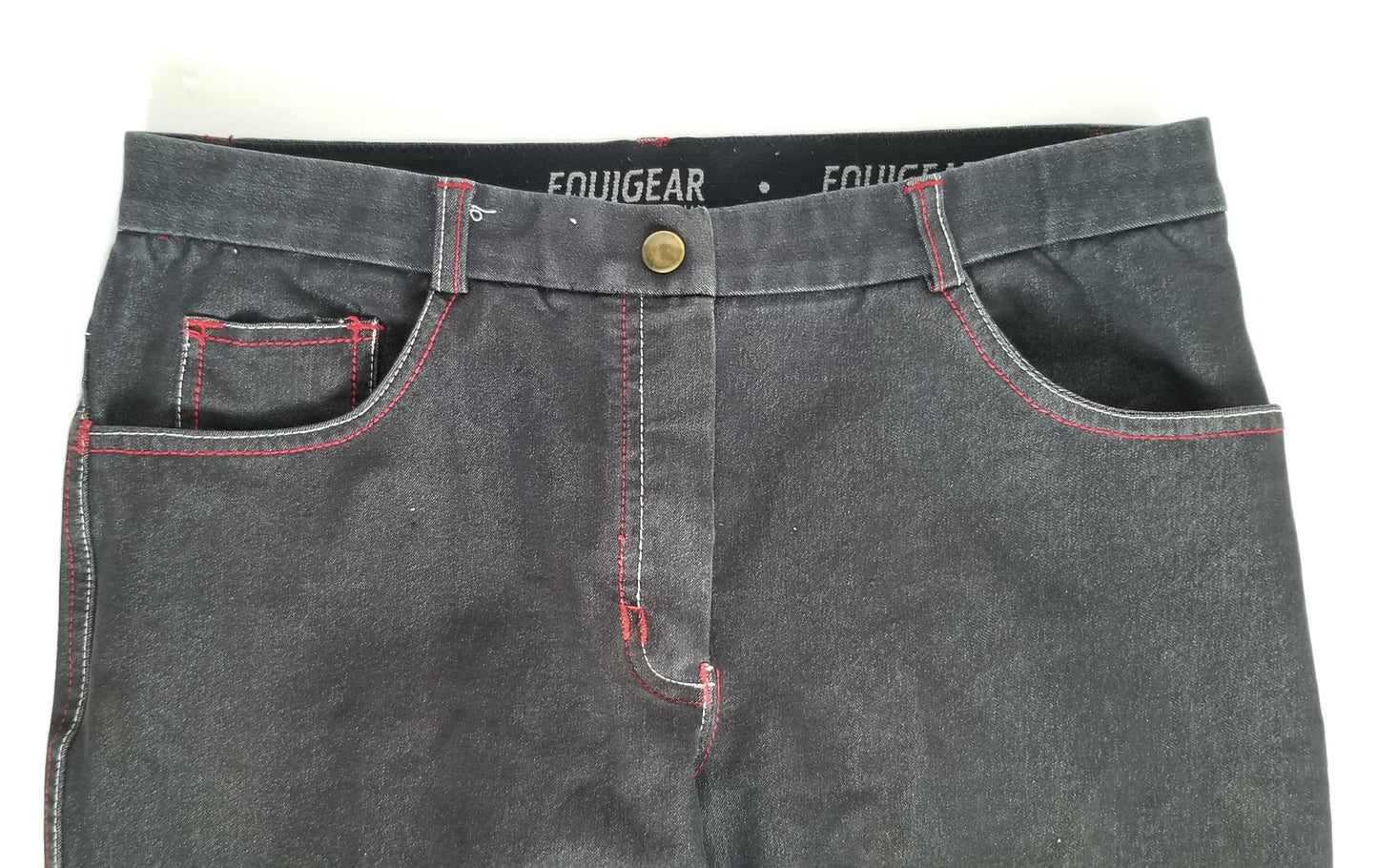 Equigear Equestrian Breeches - Black Denim - 30R