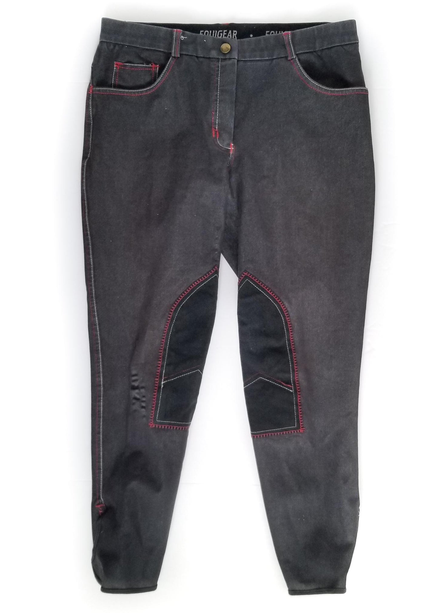 Equigear Equestrian Breeches - Black Denim - 30R