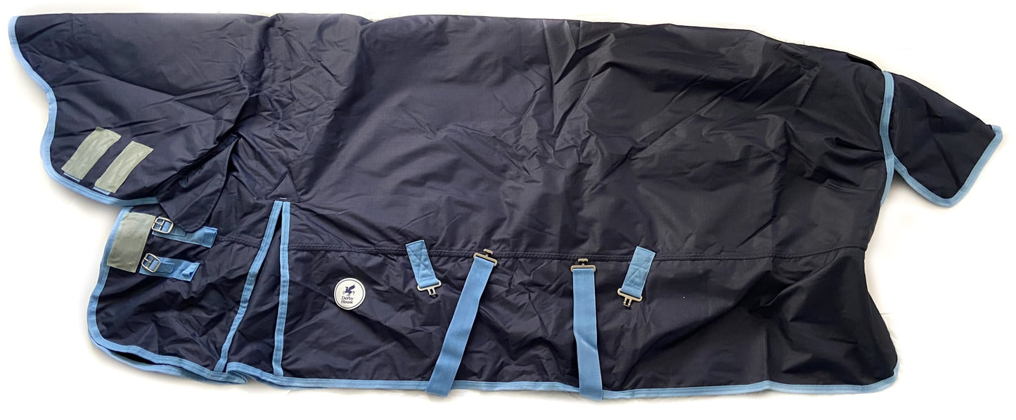 Derby House Classic Medium Combo Turnout Rug (200g) - Navy - 75"