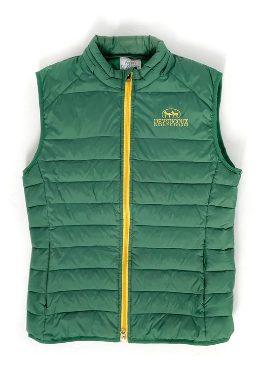 Devoucoux Puffer Vest - Green - Large