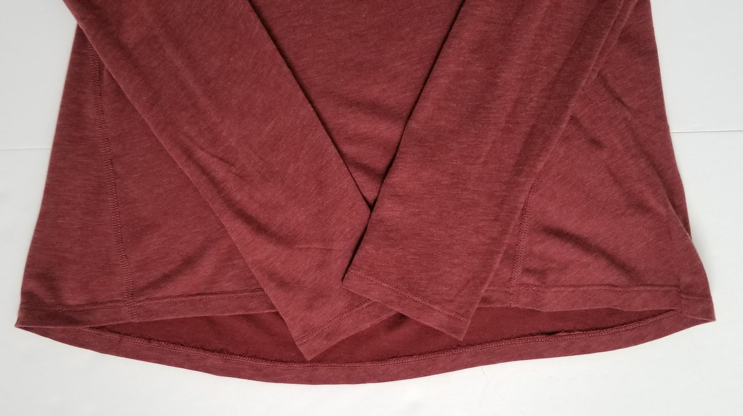Dover Saddlery Lightweight Quarter Zip - Red Heather - Women's Small