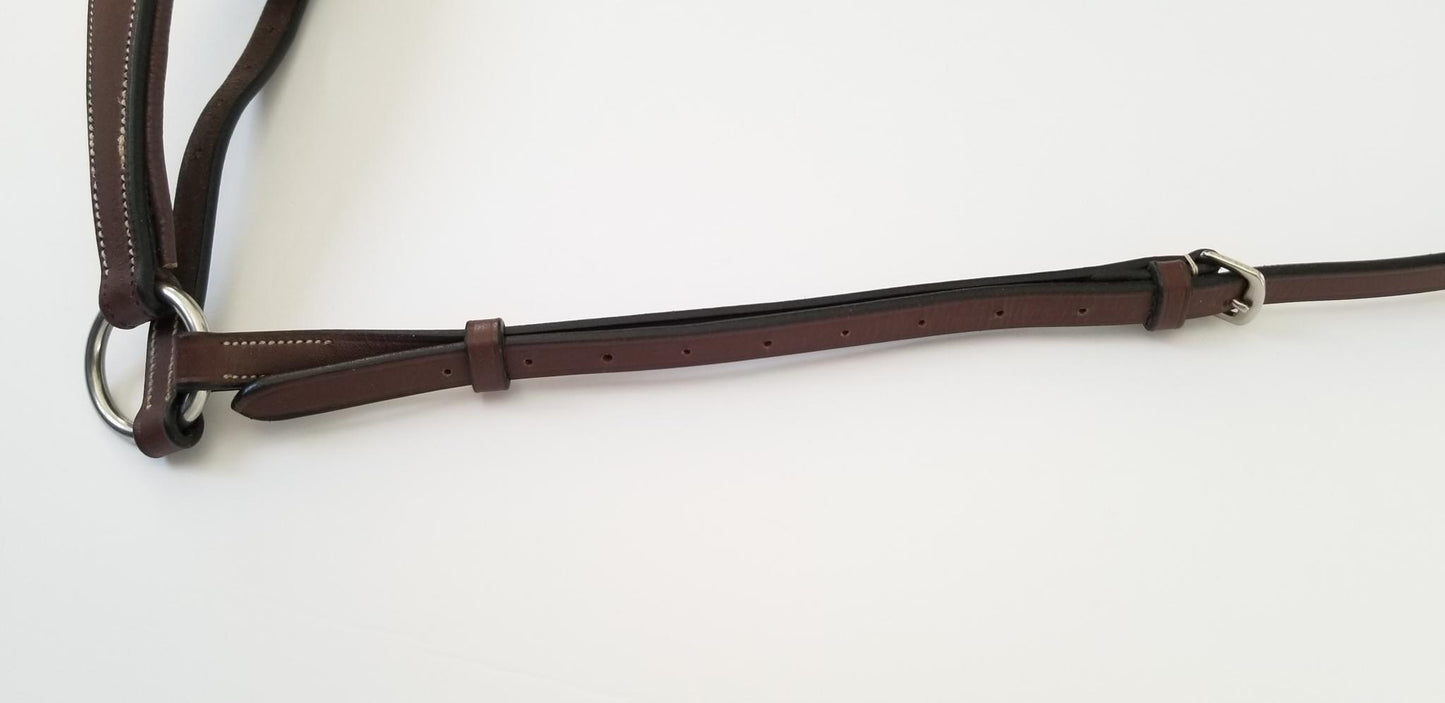 Padded Drop Noseband - Brown - Warmblood
