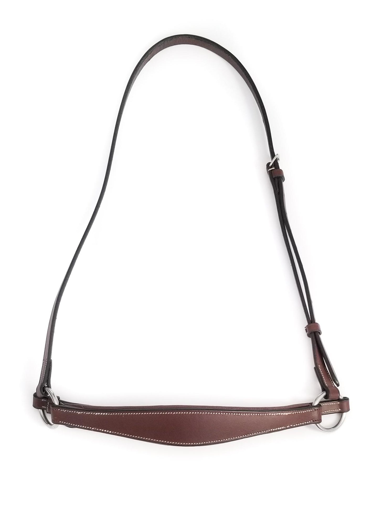 Padded Drop Noseband - Brown - Warmblood