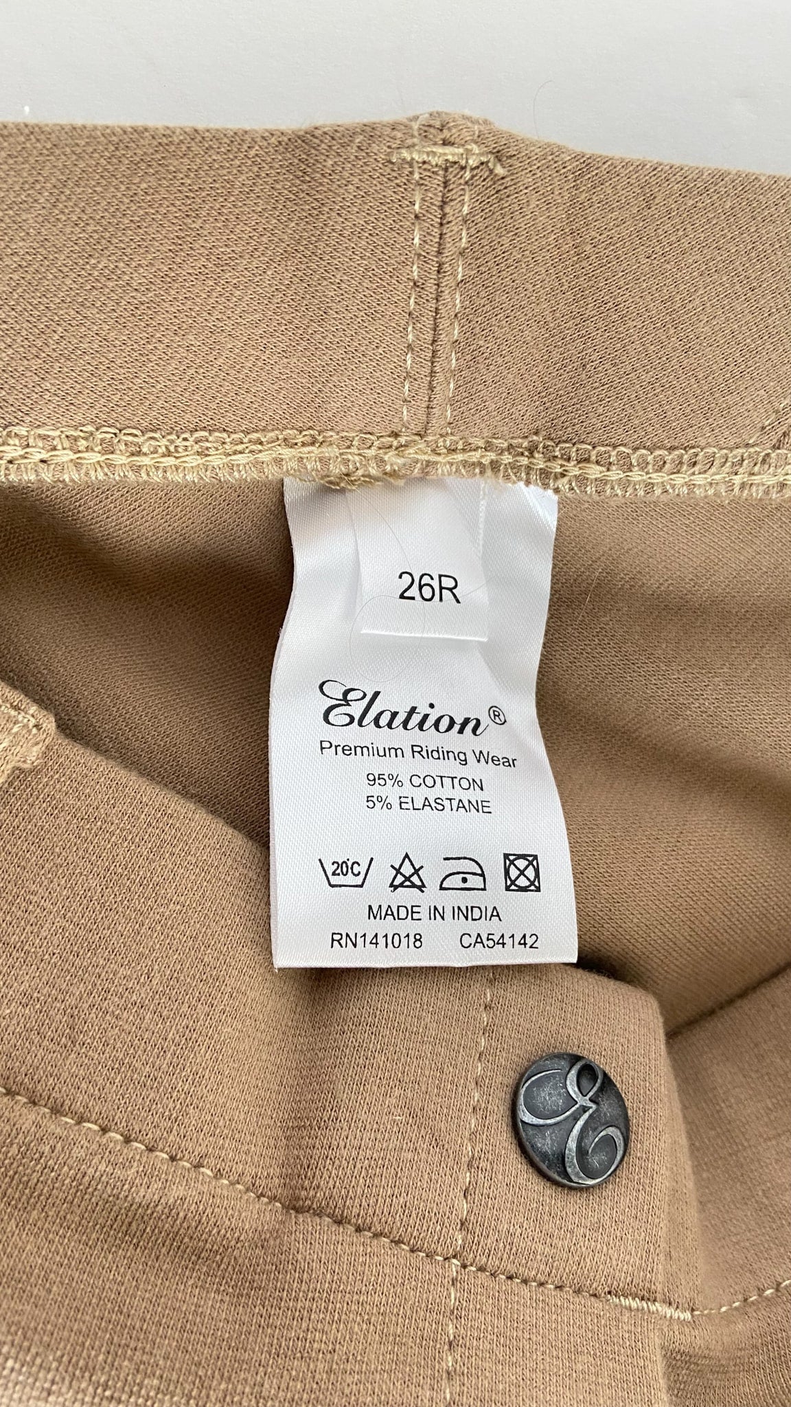 Elation Red Label Pull On Breeches - Tan - Women's 26