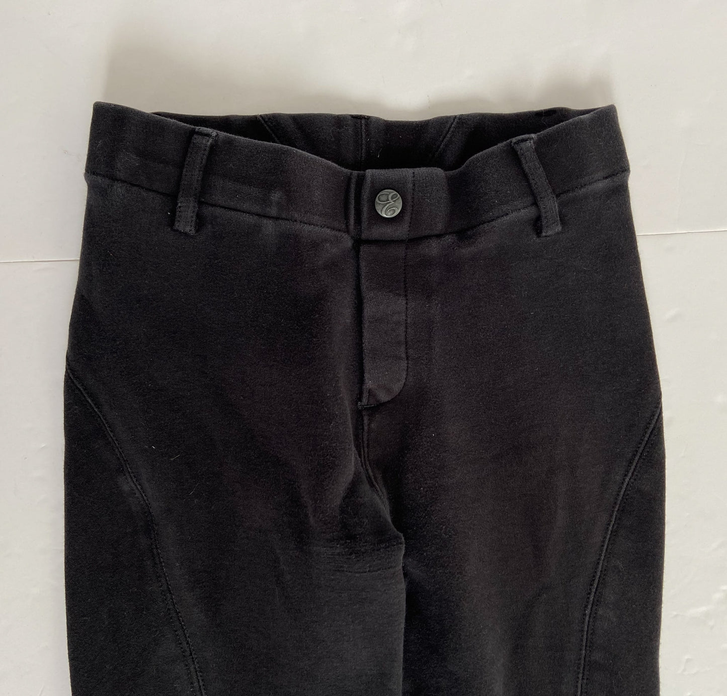 Elation Red Label Pull On Breeches - Black - Youth 12