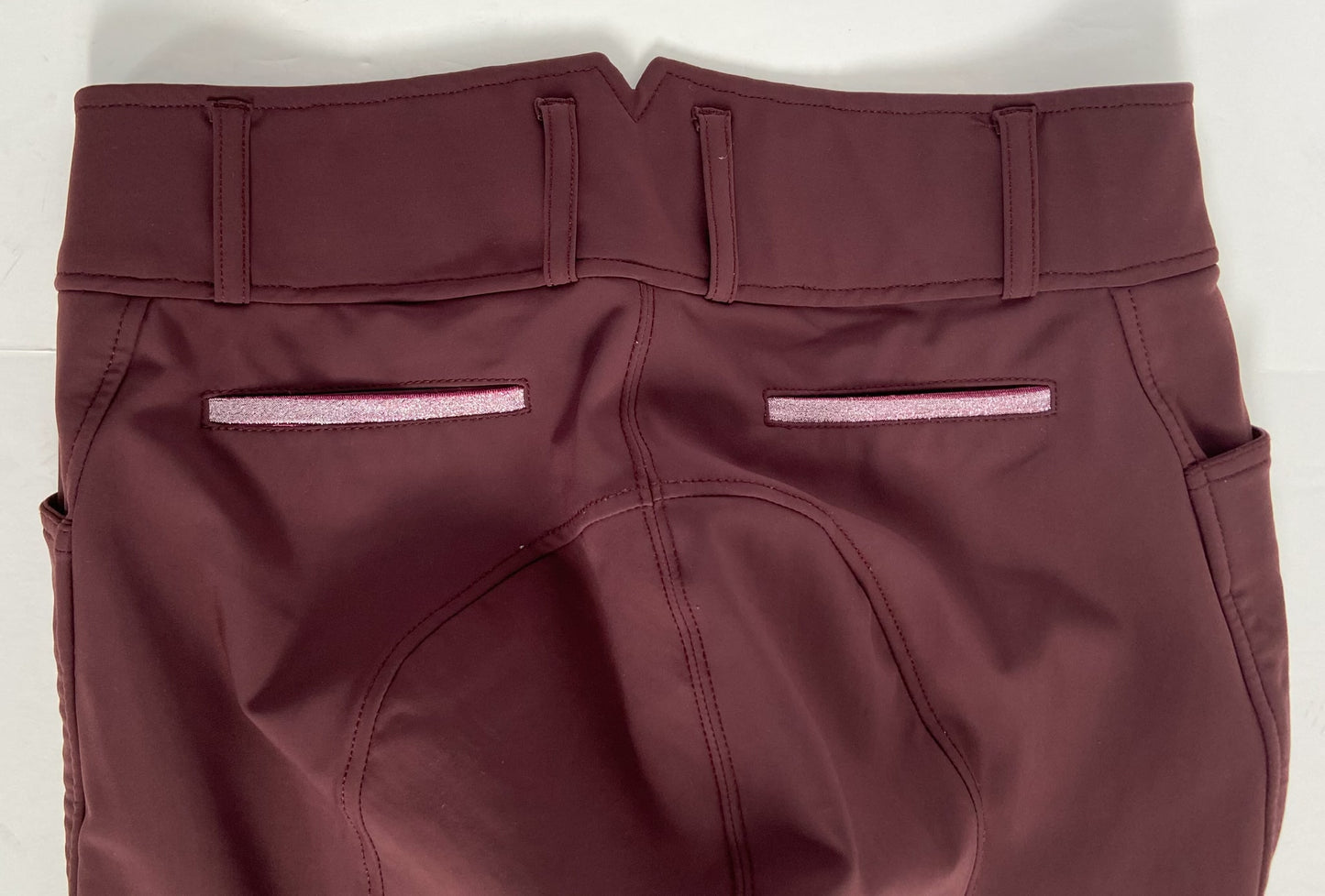 Elation Diamond Breeches - Burgundy - Women's 30R