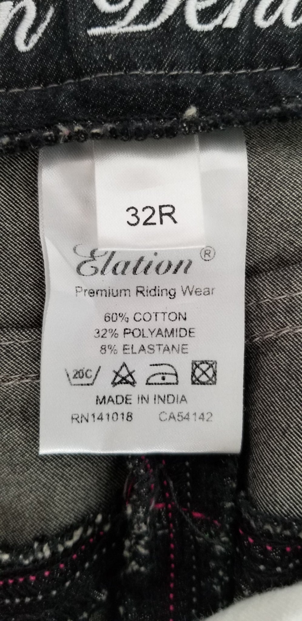 Elation Platinum Brooklyn Denim Breeches - Black - Women's 32R