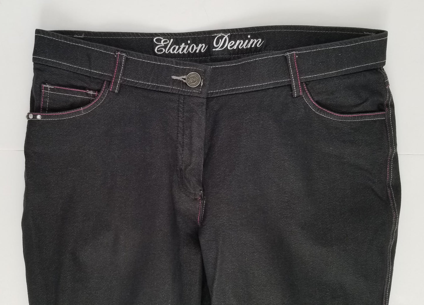 Elation Platinum Brooklyn Denim Breeches - Black - Women's 32R