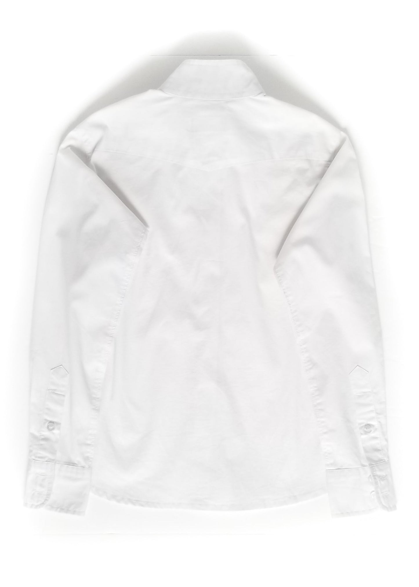 Elation Platinum Madison Wrap Collar Show Shirt - White - Youth 10