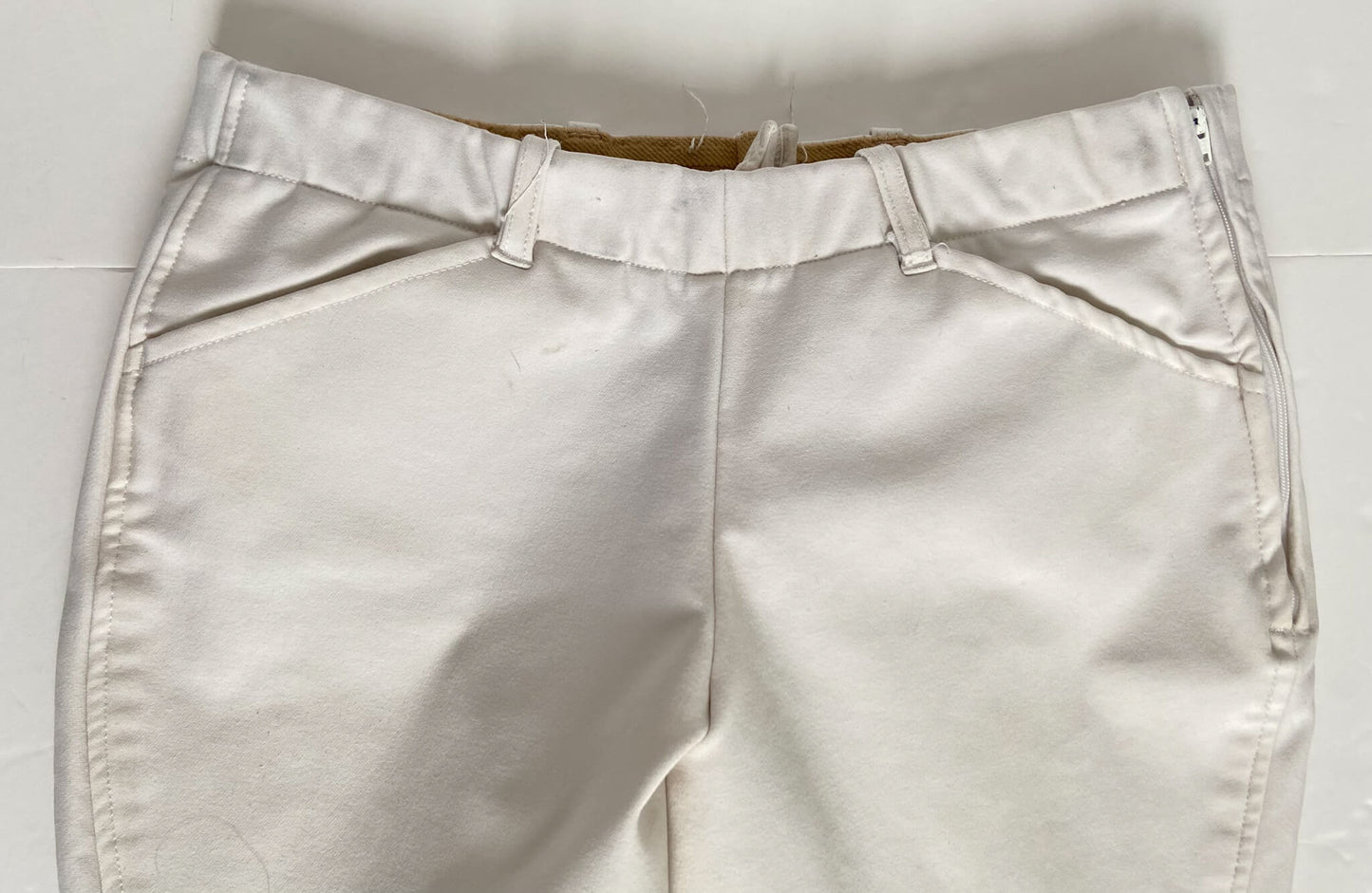 Elation Side Zip Breeches - White - Women's 28