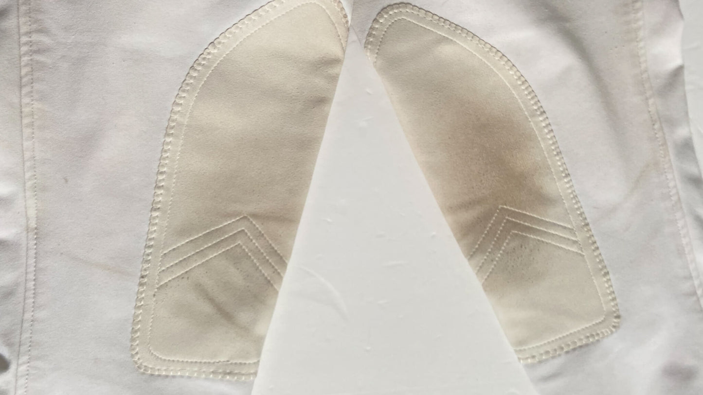 Elation Side Zip Breeches - White - Women's 28