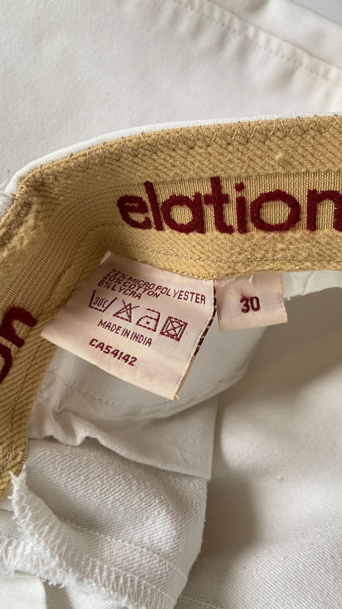 Elation Side Zip Breeches - White - Women's 28