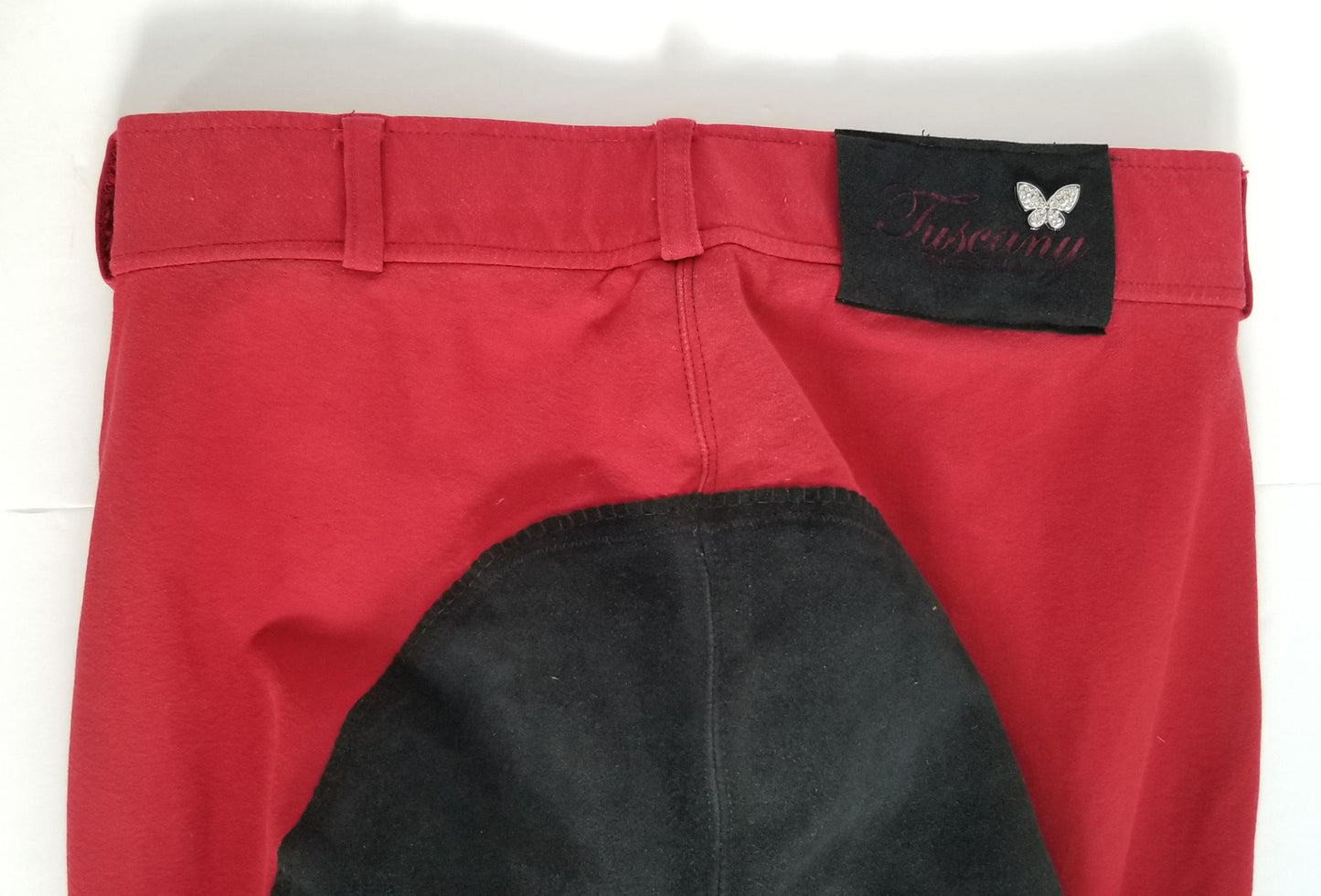 Tuscany Equestrian Full Seat Breeches - Red - 30R