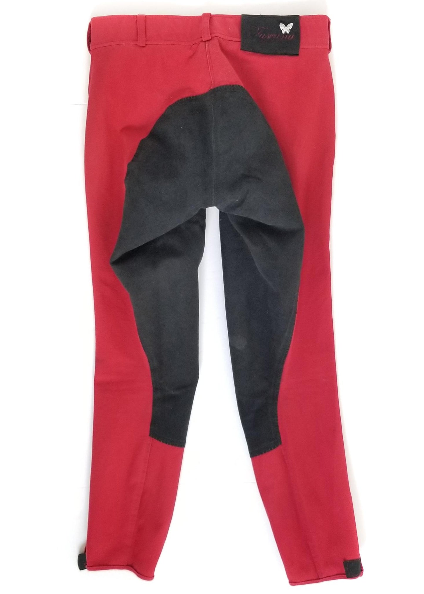 Tuscany Equestrian Full Seat Breeches - Red - 30R