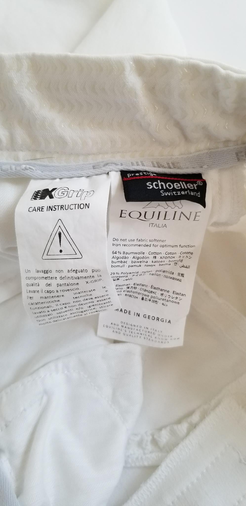 Equiline Ash Breeches - White - Women's Size 24