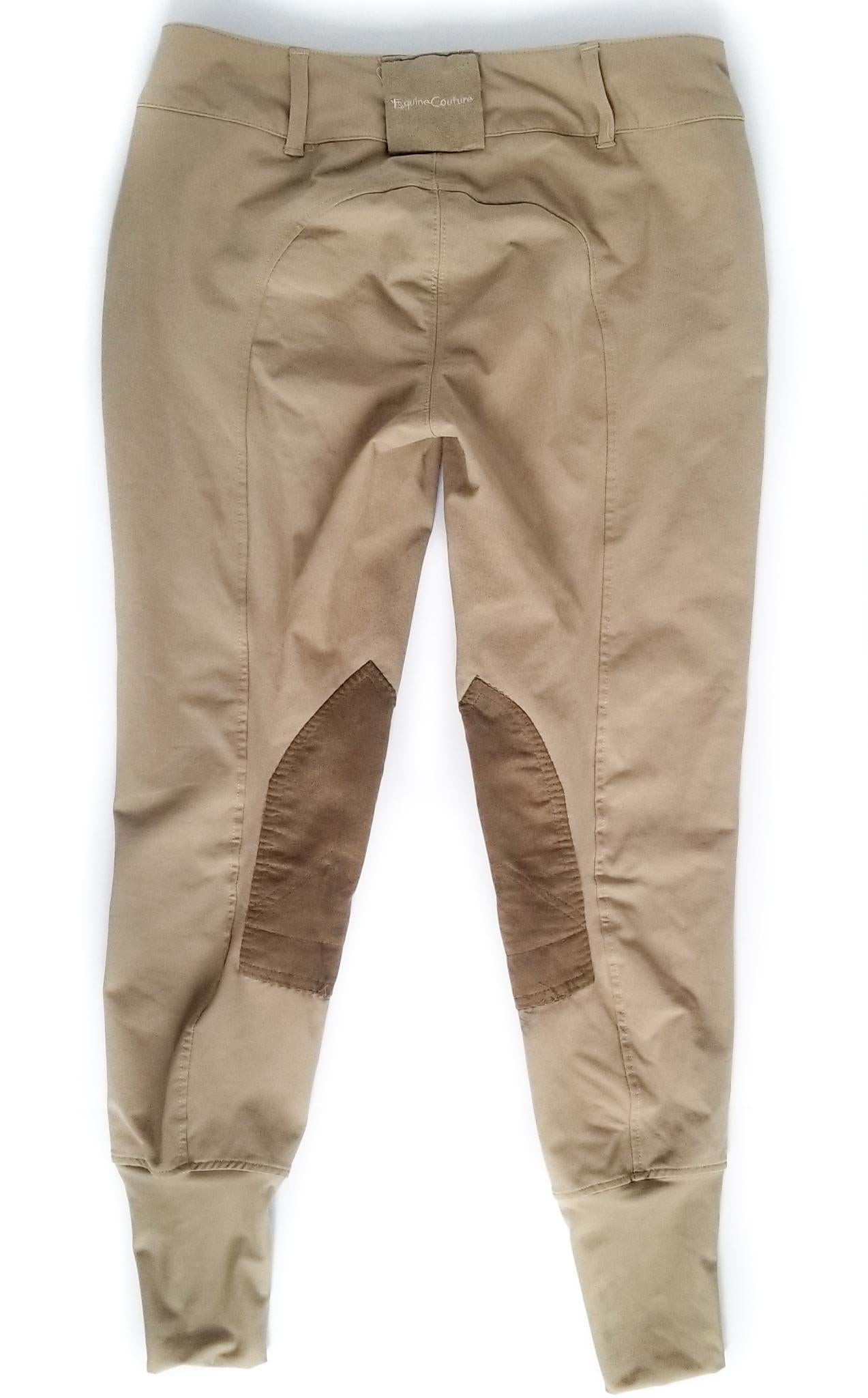Equine Couture Ladies Champion Front Zip Breech - Tan - Women's 30R