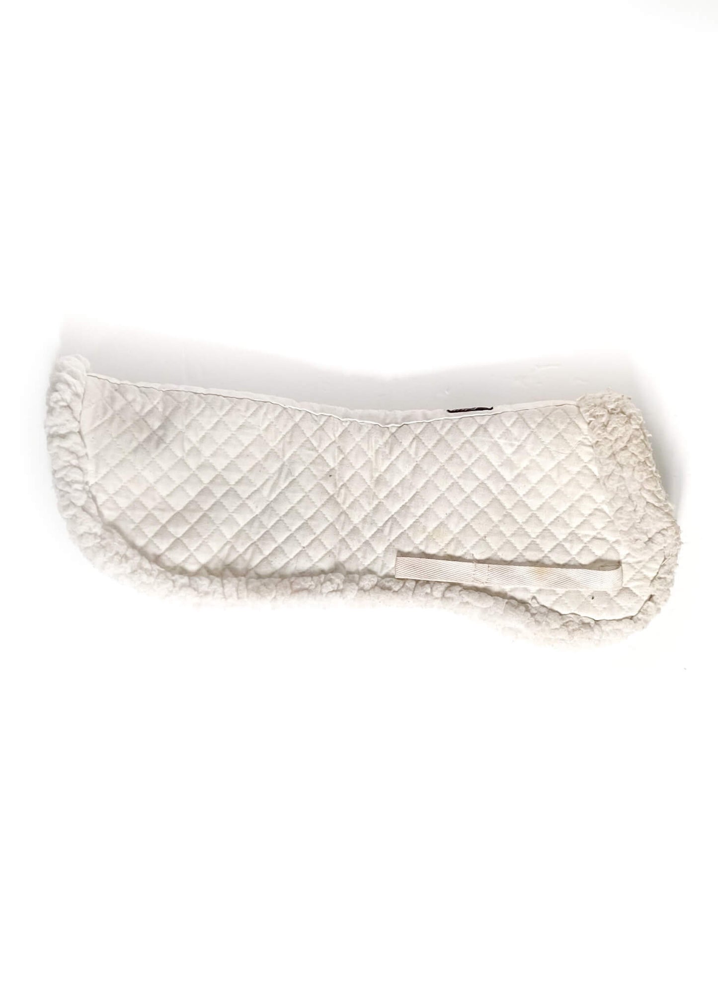 Equipe Fleece Lined Half Pad - White - 17.5"