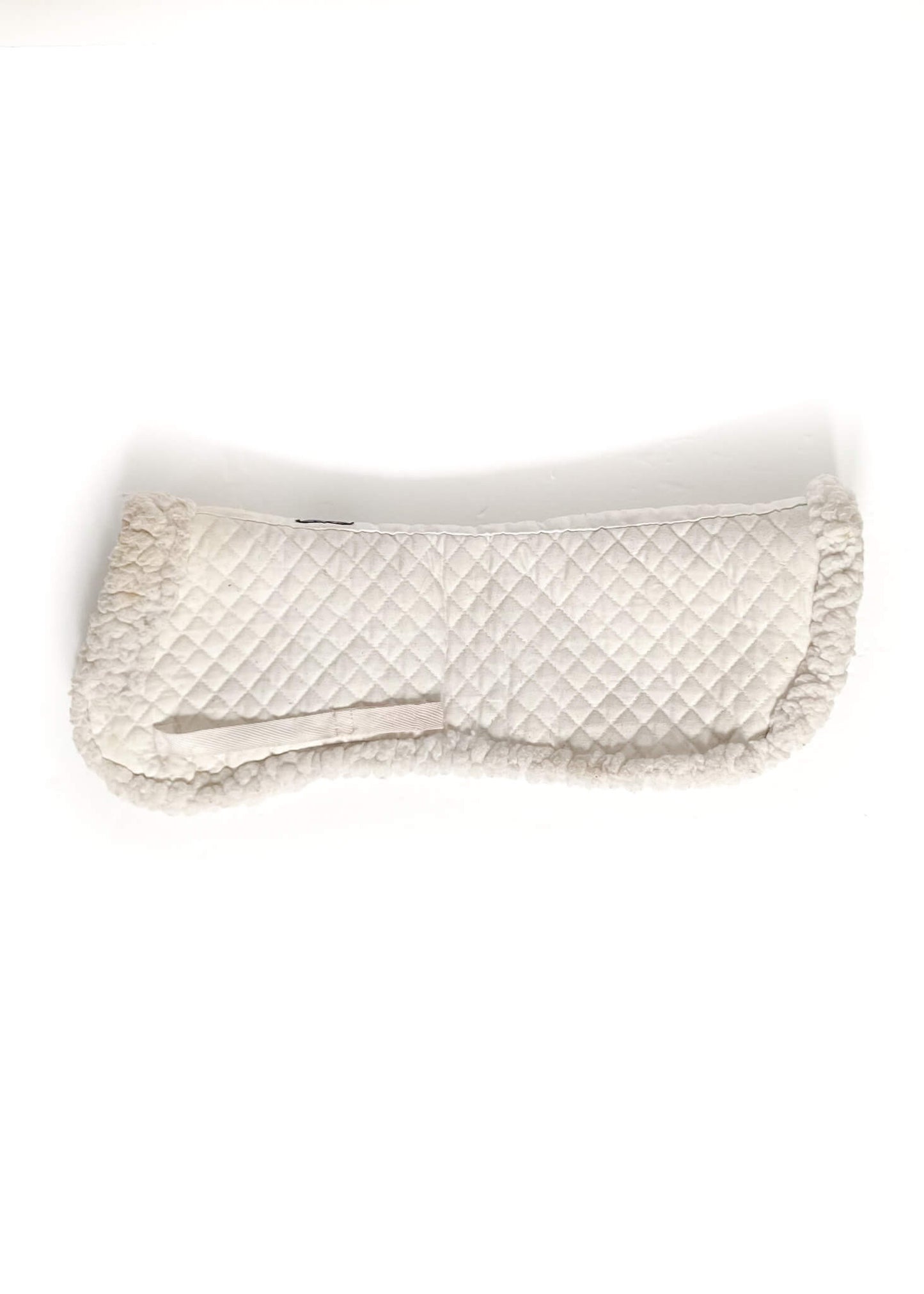 Equipe Fleece Lined Half Pad - White - 17.5"