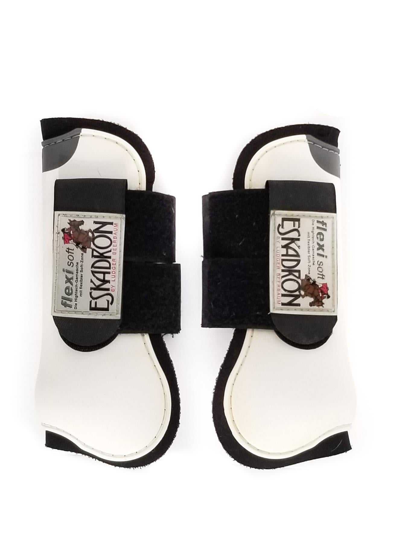 Eskadron FlexiSoft Open Front Boots - White - Full