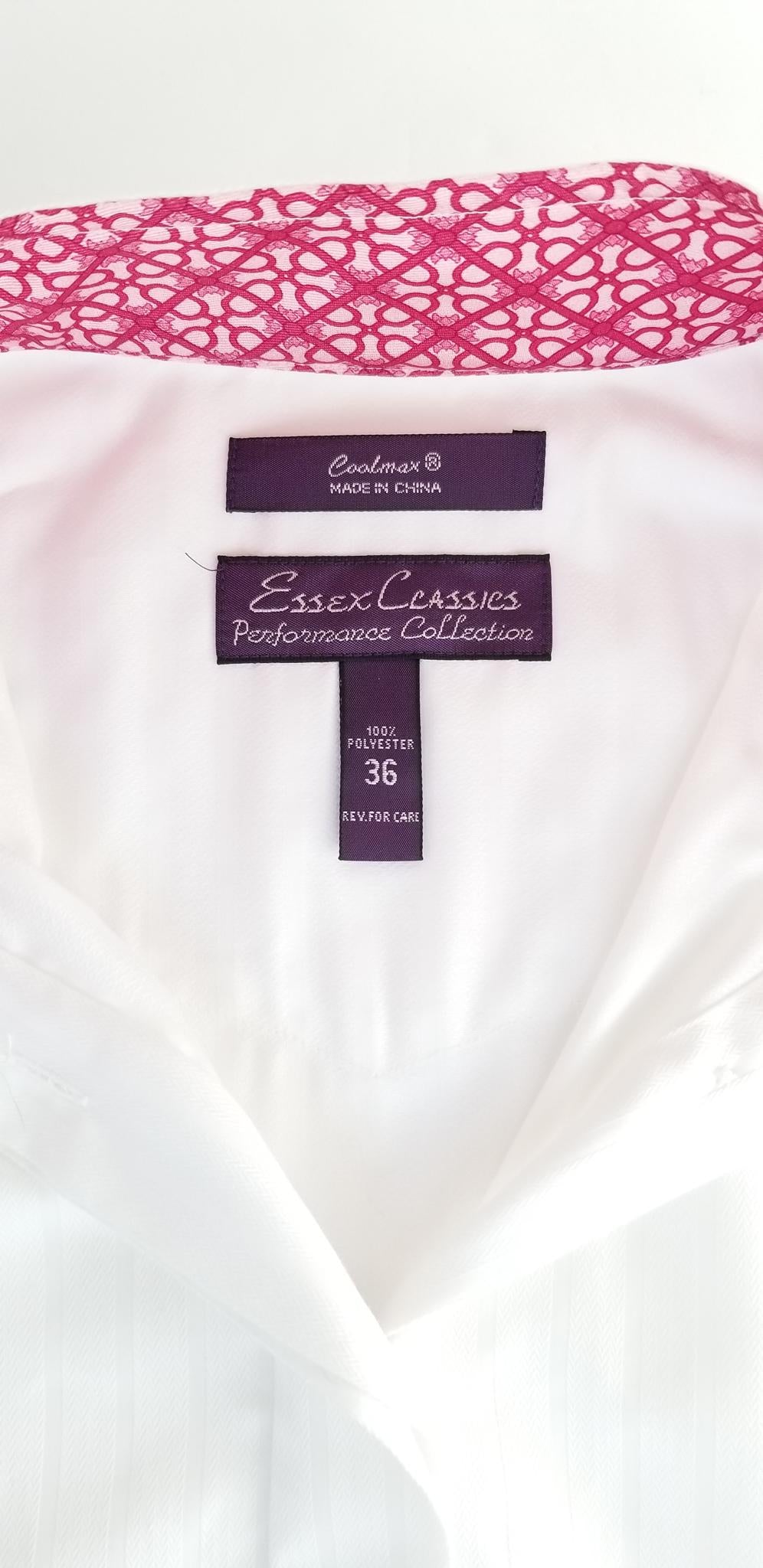 Essex Classics Performance Collection Coolmax Show Shirt - White - Women's 36