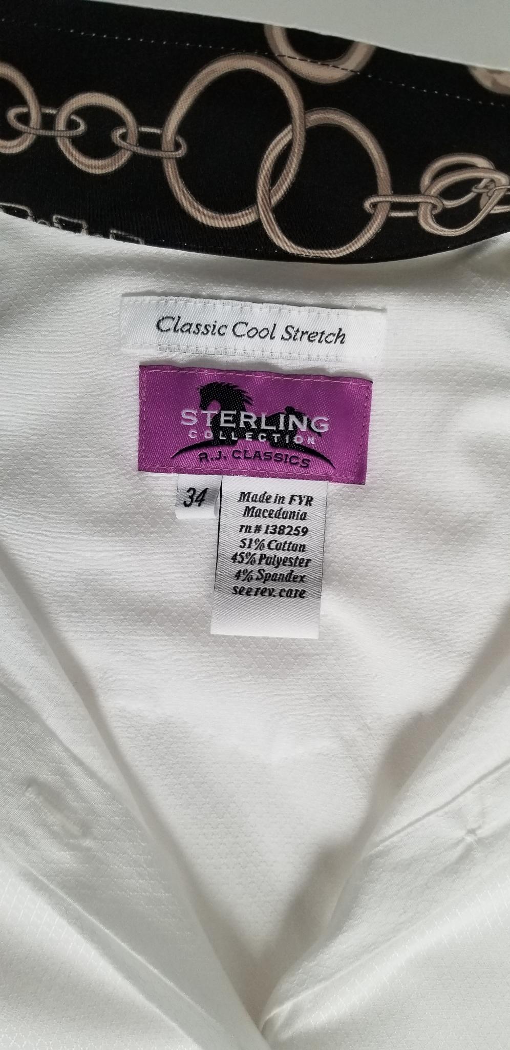 RJ Classics Sterling Collection Show Shirt - White - 34