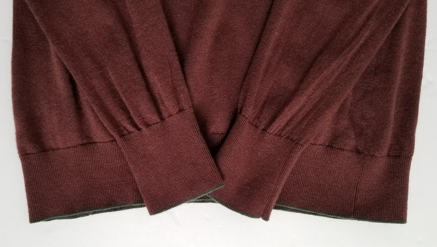 Essex Classics Trey Quarter-Zip Sweater - Brown - Medium