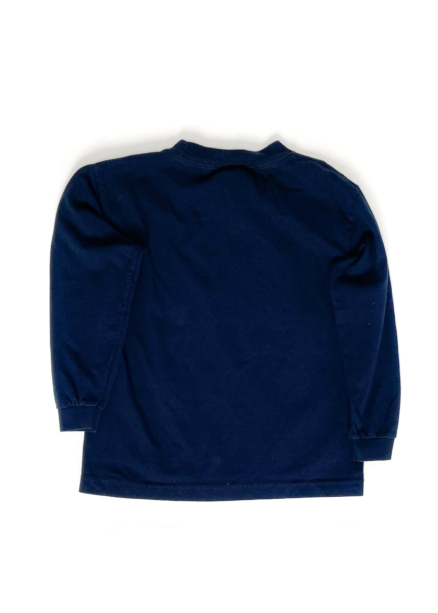 Farm Girl Long Sleeve Top - Navy - Youth Large