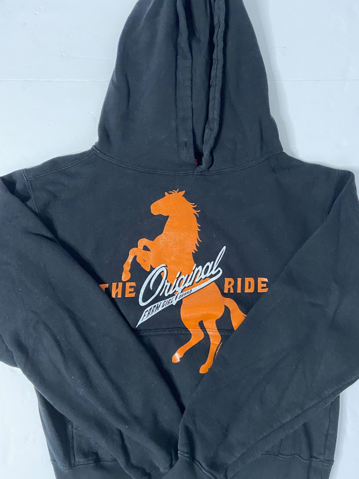 Farm Girl Authentic Brand Hoodie - Black - Youth Small