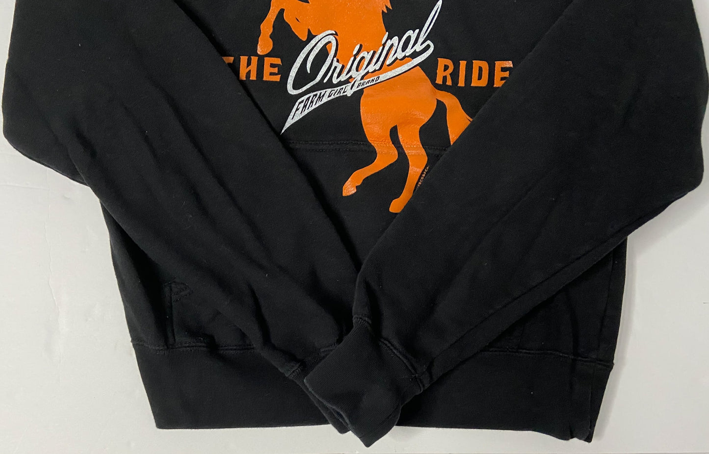 Farm Girl Authentic Brand Hoodie - Black - Youth Small