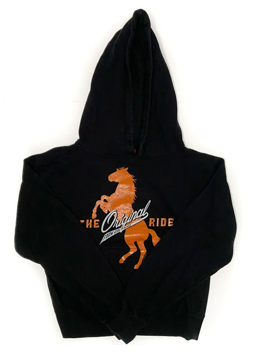 Farm Girl Authentic Brand Hoodie - Black - Youth Small