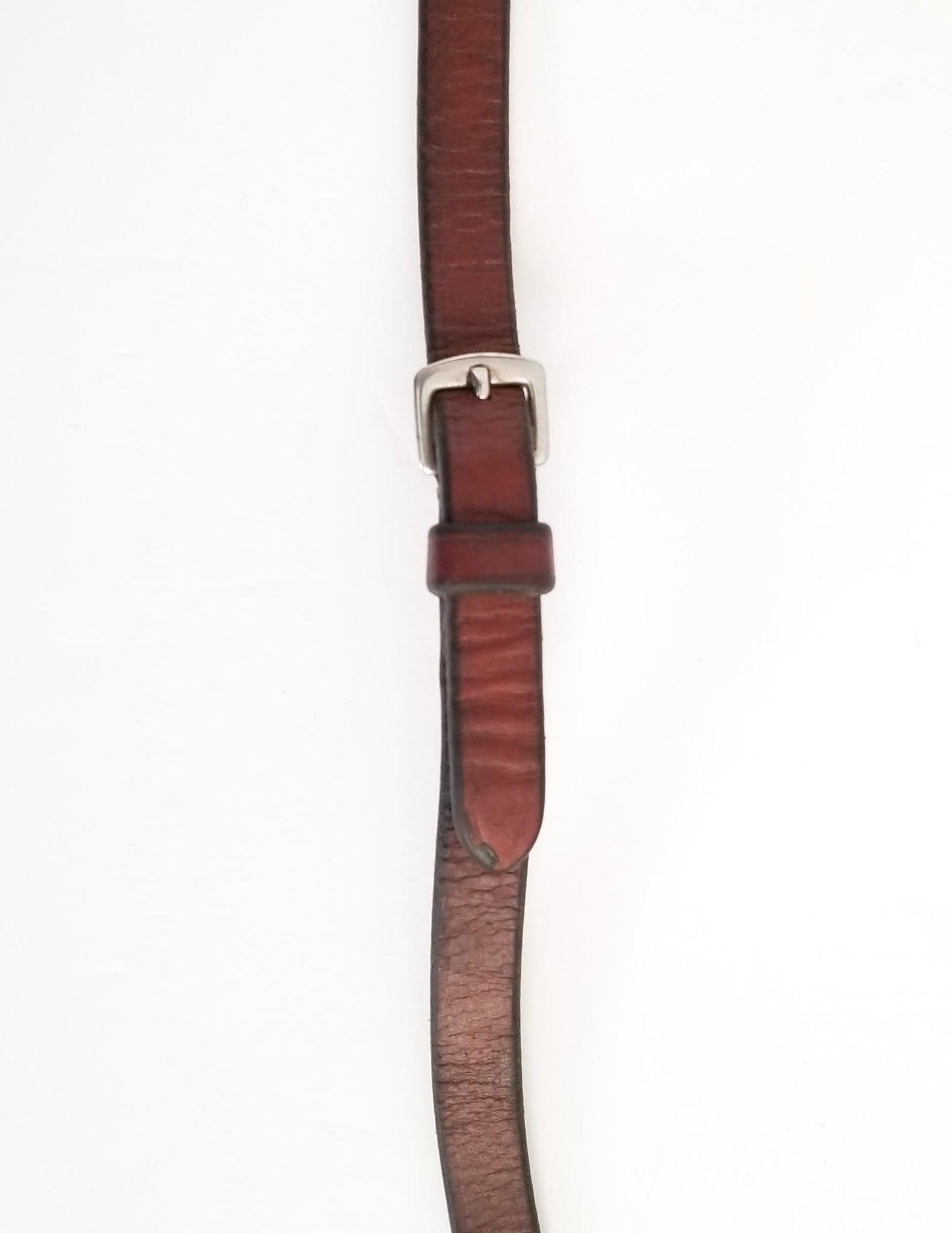 Flat Leather Curb Reins - Havana - Full