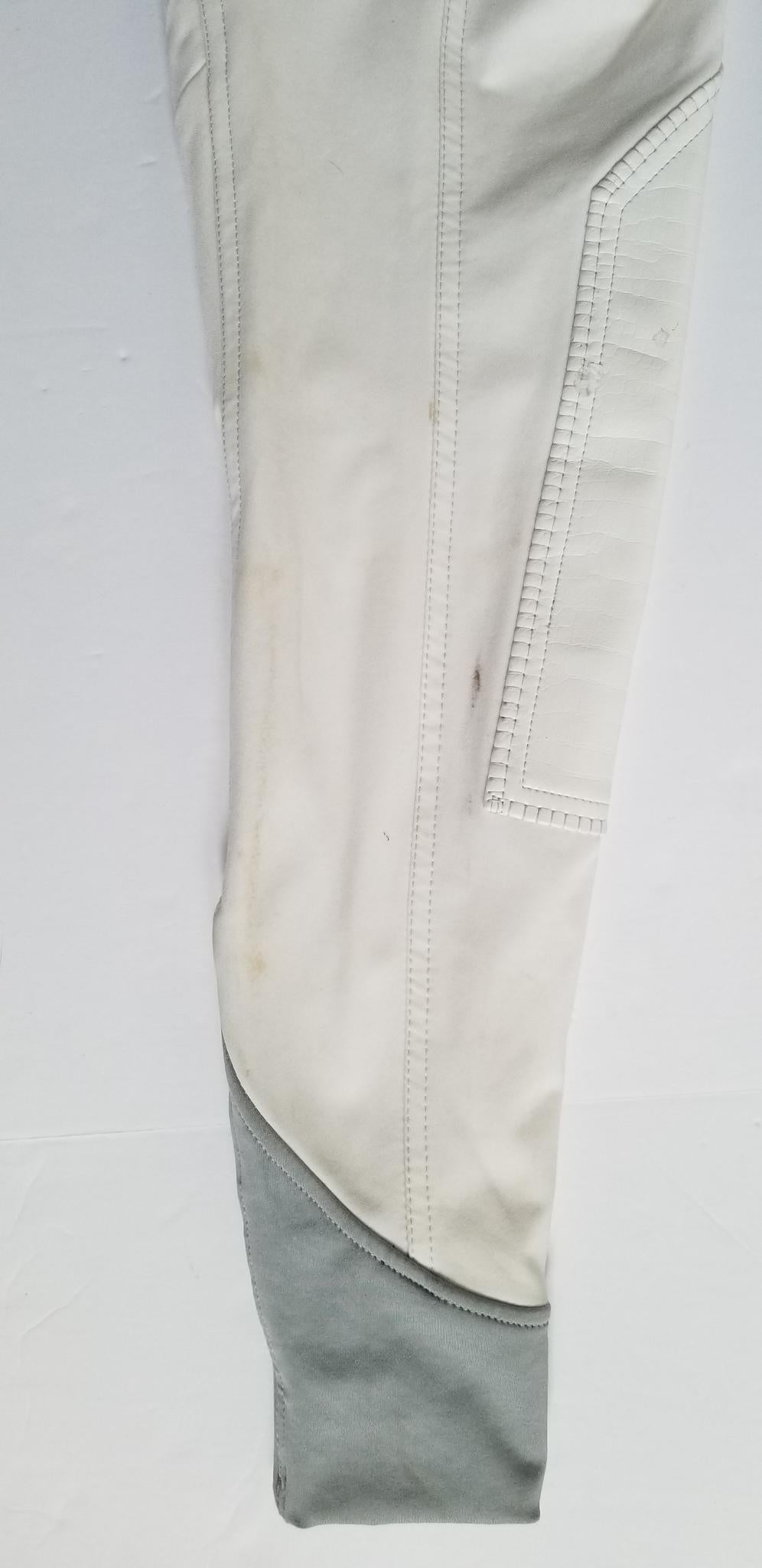 GhoDho Pandora Knee Patch Breeches - White - Women's 28