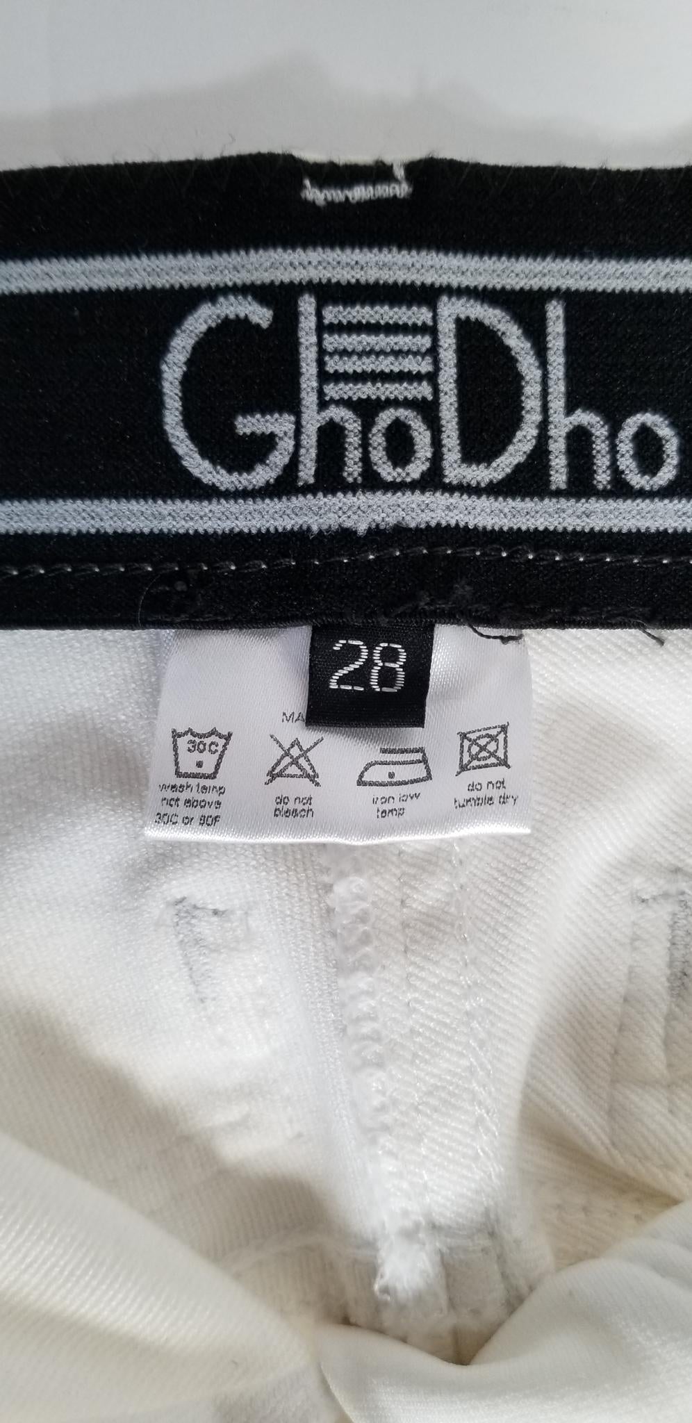 GhoDho Pandora Knee Patch Breeches - White - Women's 28