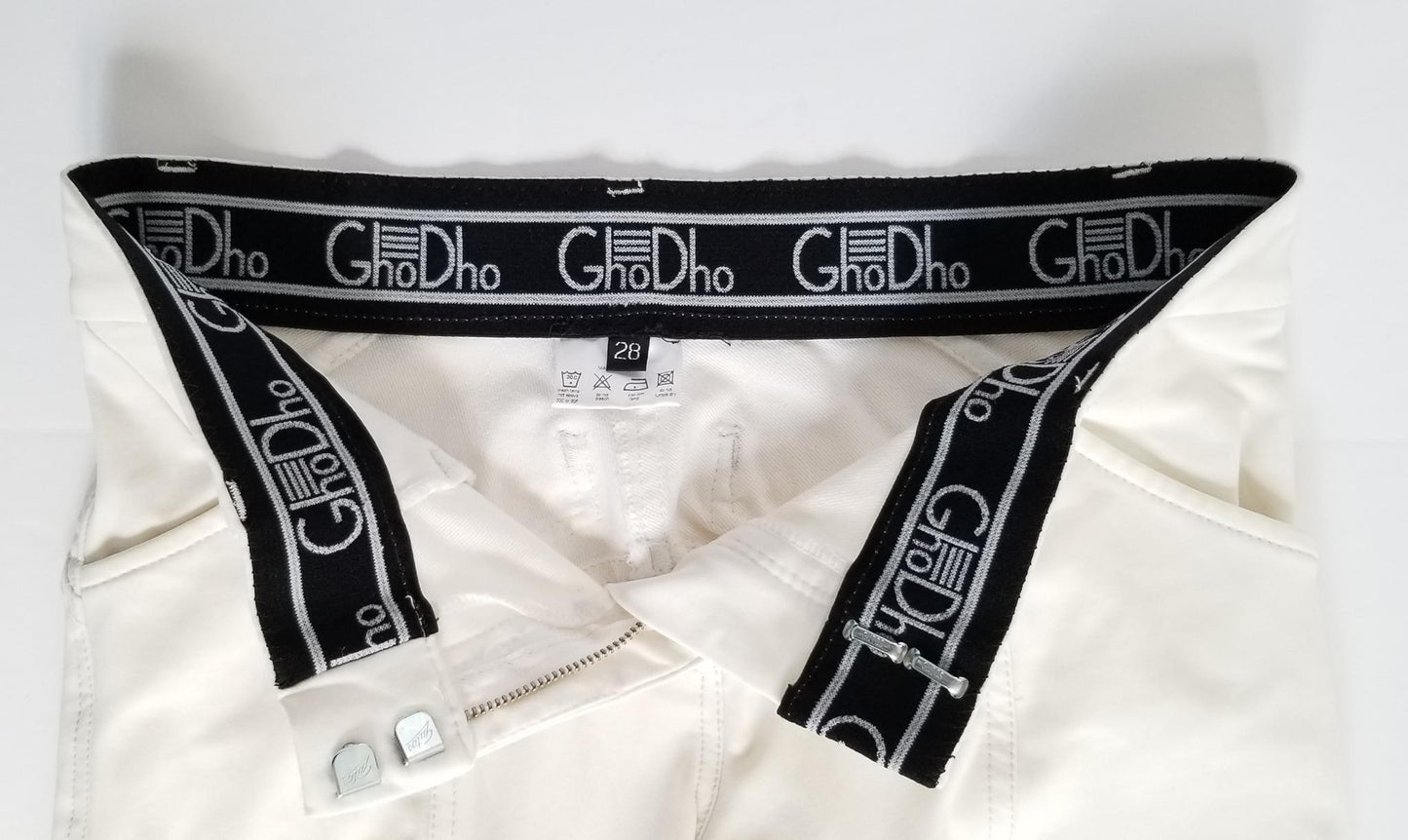 GhoDho Pandora Knee Patch Breeches - White - Women's 28