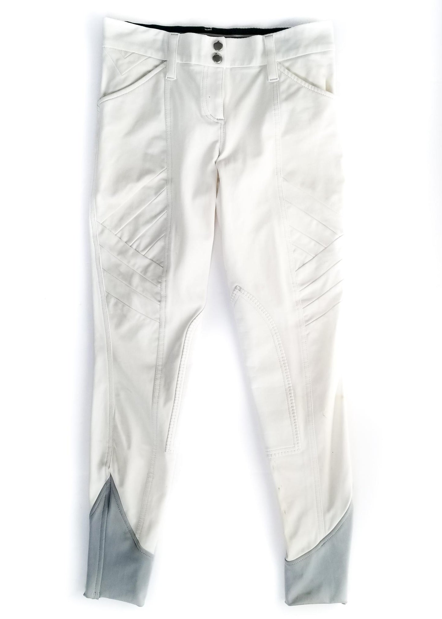 GhoDho Pandora Knee Patch Breeches - White - Women's 28