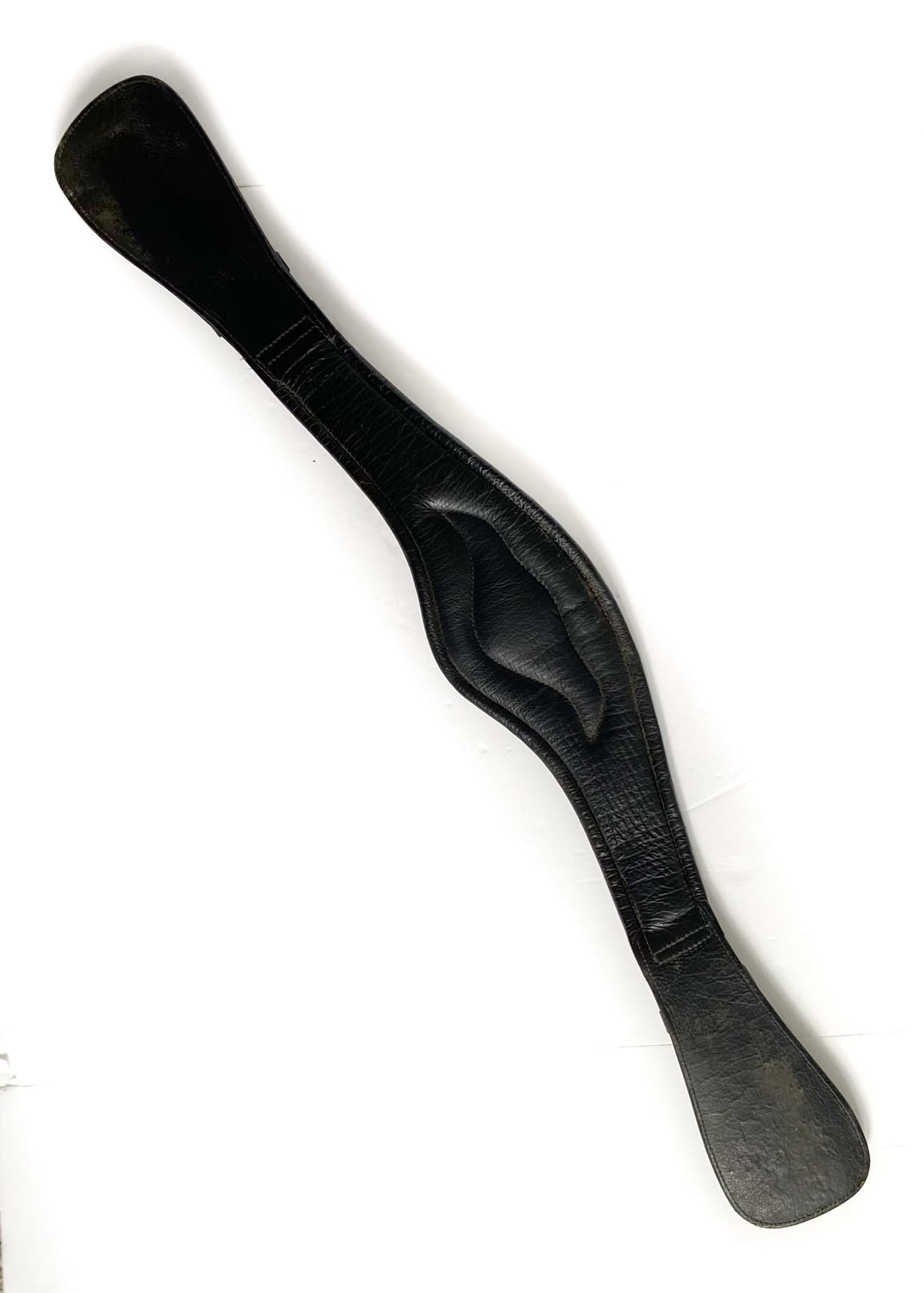Leather Shaped Dressage Girth - Black - 32"