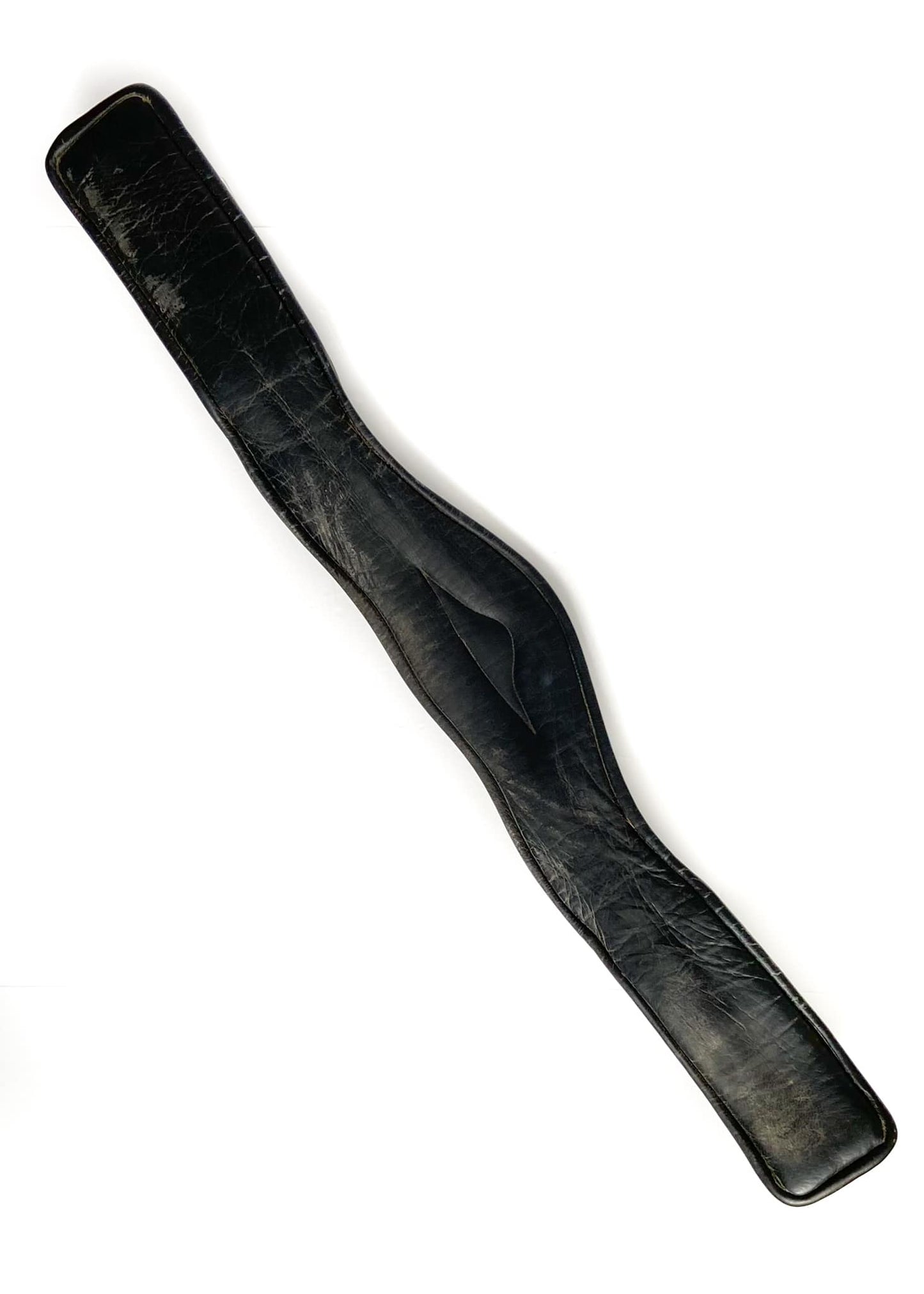 Leather Shaped Dressage Girth - Black - 32"