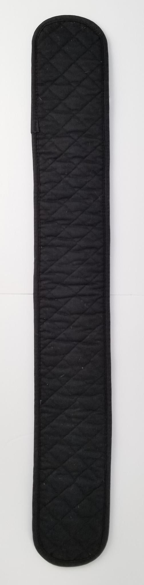 Shedrow Quilted Girth Cover - Black - 40"