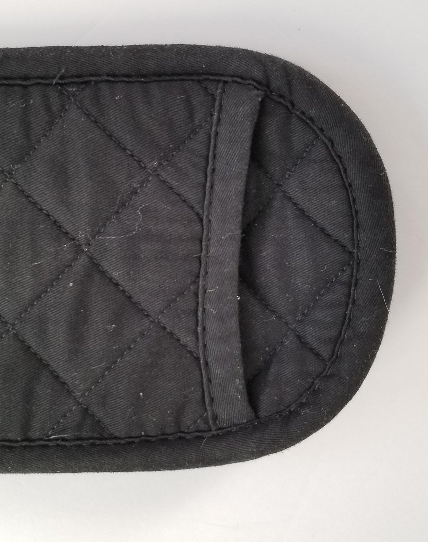 Shedrow Quilted Girth Cover - Black - 40"