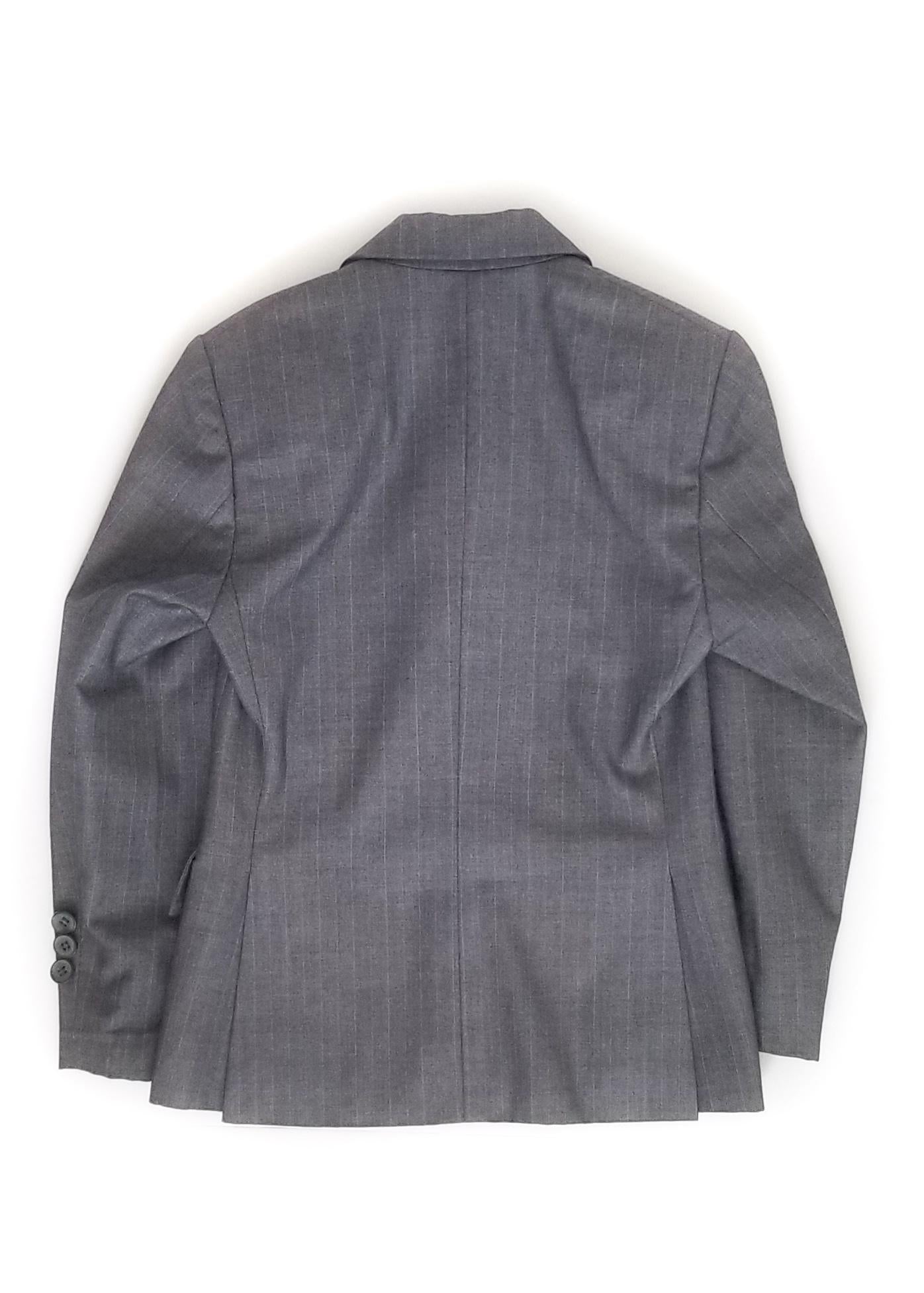 Kids Competition Jacket - Grey Pinstripe - Youth 6